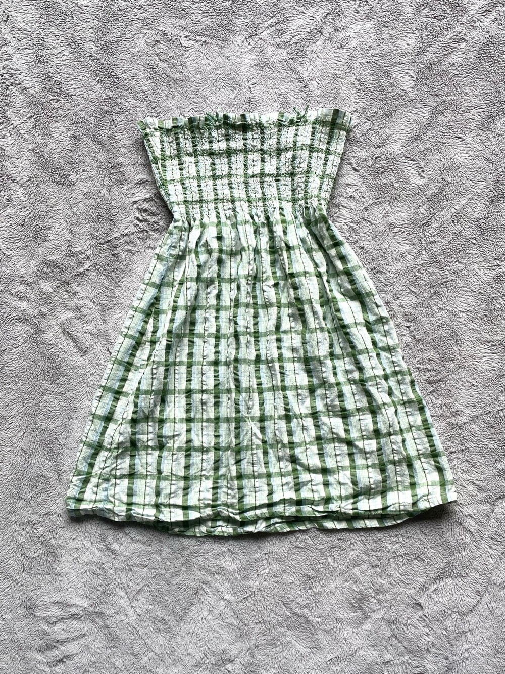 La Vie En Rose Green Plaid Sundress